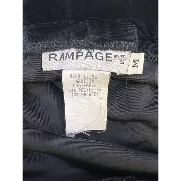 VTG Y2K Rampage Black Velour Velvet Floral Slip Dress Women’s M Fairy Grange - Picture 9 of 13